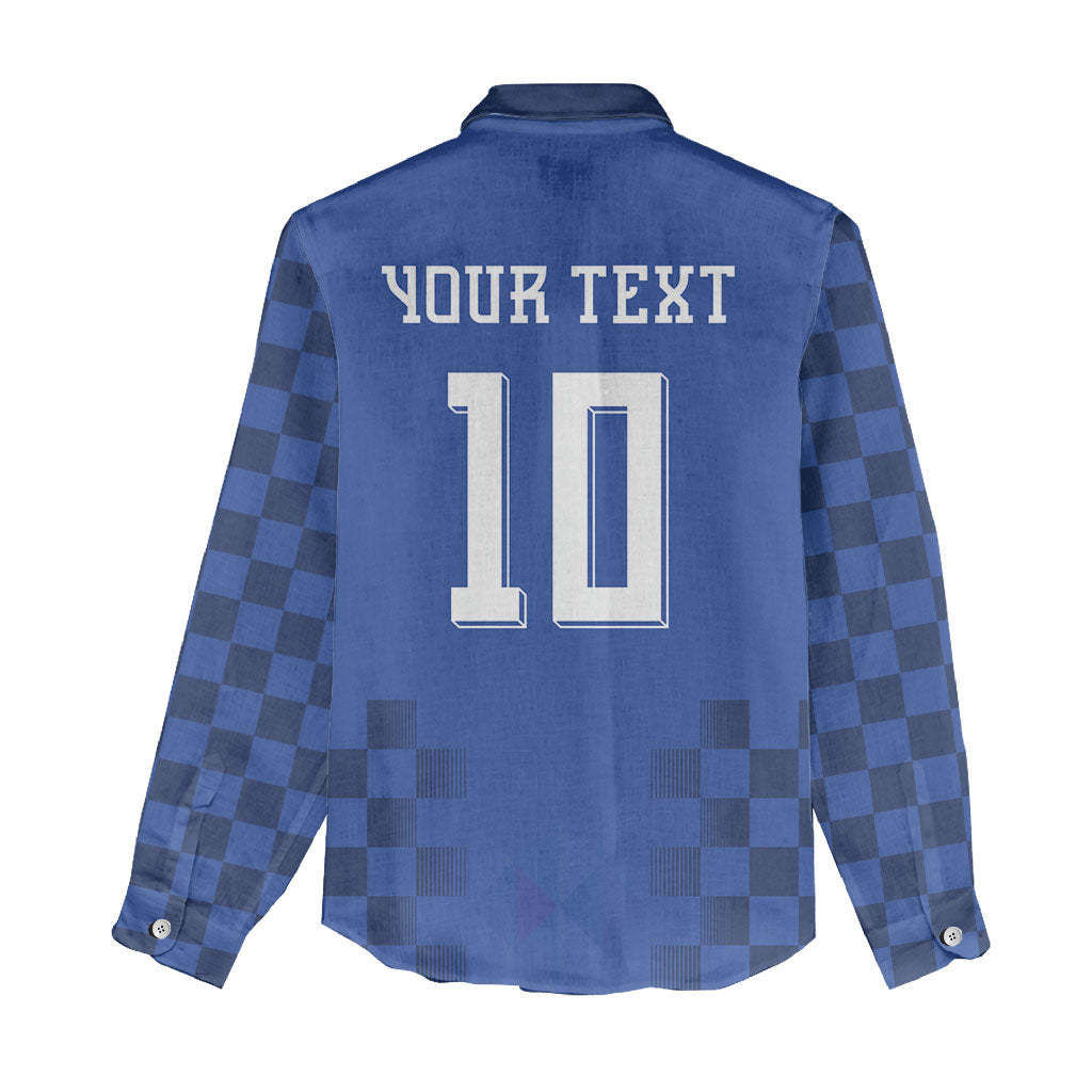 Croatia Football Custom Women Casual Shirt Vatreni Glory 2026 Away Colors