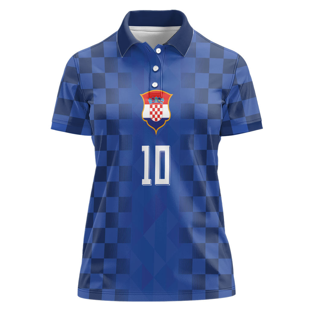 Croatia Football Custom Women Polo Shirt Vatreni Glory 2026 Away Colors