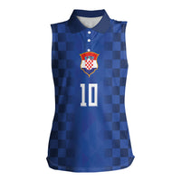 Croatia Football Custom Women Sleeveless Polo Shirt Vatreni Glory 2026 Away Colors