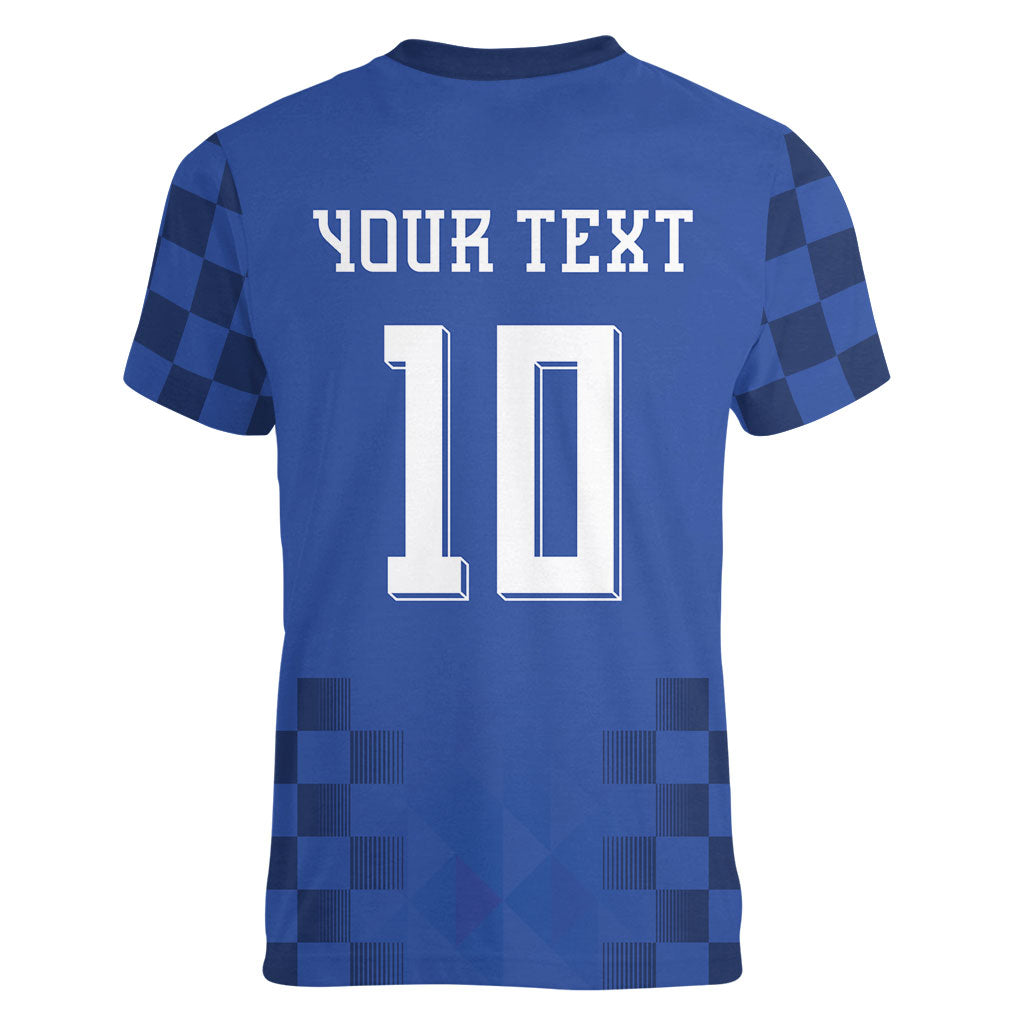 Croatia Football Custom Women V-Neck T-Shirt Vatreni Glory 2026 Away Colors