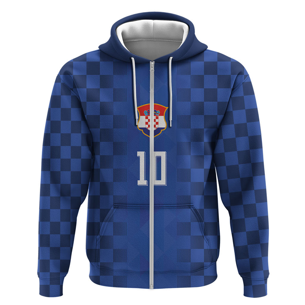 Croatia Football Custom Zip Hoodie Vatreni Glory 2026 Away Colors