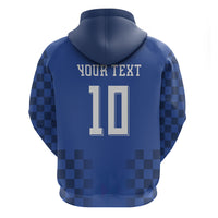 Croatia Football Custom Zip Hoodie Vatreni Glory 2026 Away Colors