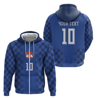Croatia Football Custom Zip Hoodie Vatreni Glory 2026 Away Colors
