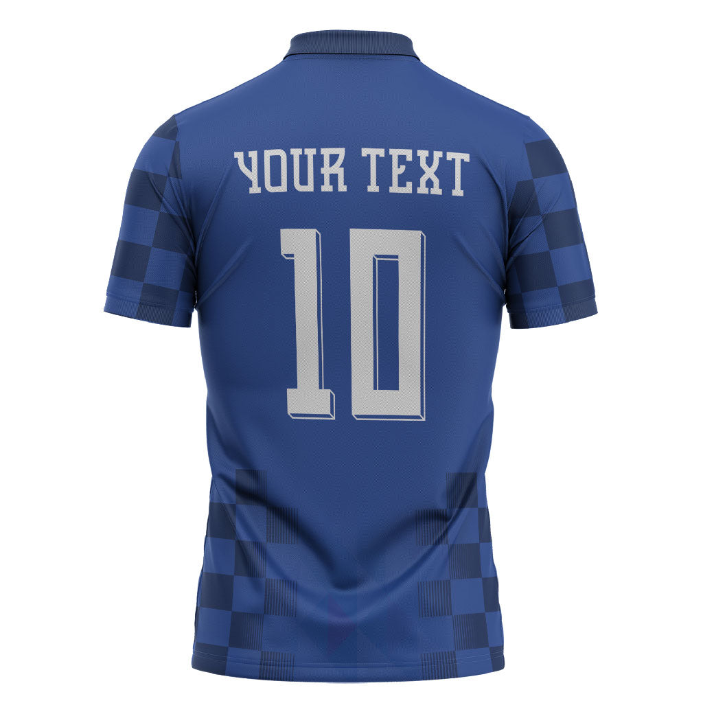 Croatia Football Custom Zipper Polo Shirt Vatreni Glory 2026 Away Colors