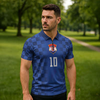 Croatia Football Custom Zipper Polo Shirt Vatreni Glory 2026 Away Colors