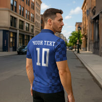 Croatia Football Custom Zipper Polo Shirt Vatreni Glory 2026 Away Colors
