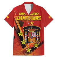 Personalised Spain Football 2024 Family Matching Mermaid Dress and Hawaiian Shirt La Roja The Fourth Time Champion European - Wonder Print Shop