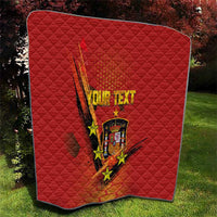 Personalised Spain Football 2024 Quilt La Roja The Fourth Time Champion European - Wonder Print Shop