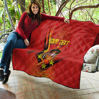 Personalised Spain Football 2024 Quilt La Roja The Fourth Time Champion European - Wonder Print Shop