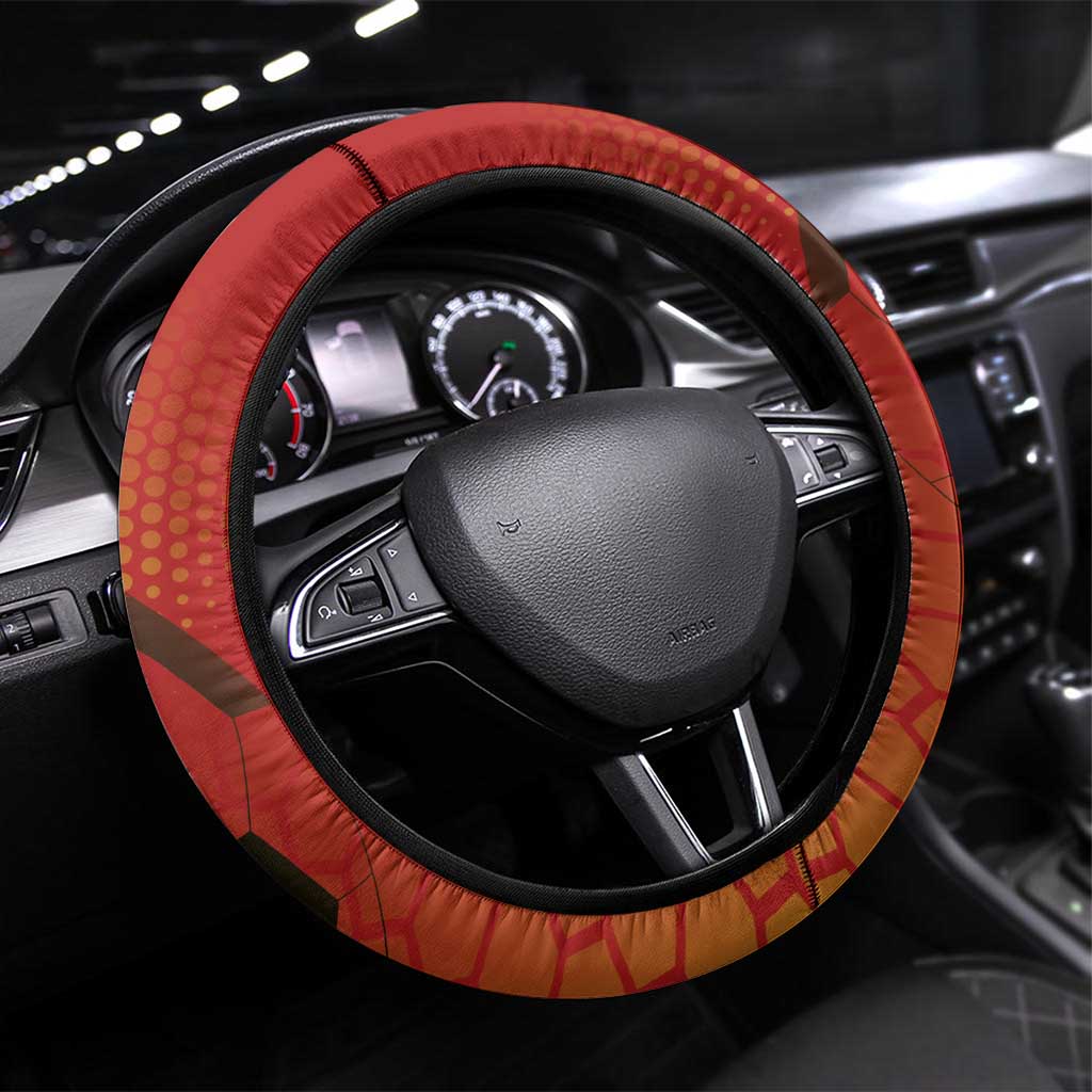 Spain Football 2024 Steering Wheel Cover La Roja The Fourth Time Champion European - Wonder Print Shop