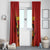 Personalised Spain Football 2024 Window Curtain La Roja The Fourth Time Champion European - Wonder Print Shop