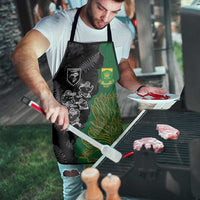 Aotearoa South Africa Rugby Freedom Cup Apron Kiwi Warriors Haka with King Protea Symbol - Wonder Print Shop