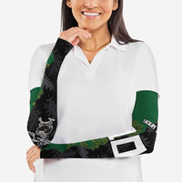 Custom Aotearoa South Africa Rugby Freedom Cup Arm Sleeves Kiwi Warriors Haka with King Protea Symbol - Wonder Print Shop