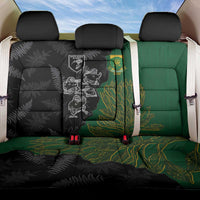 Aotearoa South Africa Rugby Freedom Cup Back Car Seat Cover Kiwi Warriors Haka with King Protea Symbol - Wonder Print Shop