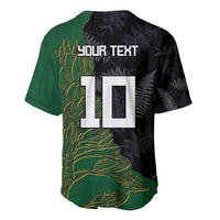 Custom Aotearoa South Africa Rugby Freedom Cup Baseball Jersey Kiwi Warriors Haka with King Protea Symbol - Wonder Print Shop