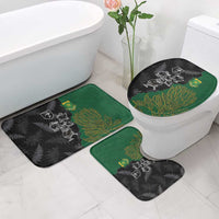 Aotearoa South Africa Rugby Freedom Cup Bathroom Set Kiwi Warriors Haka with King Protea Symbol - Wonder Print Shop