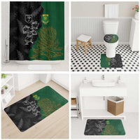 Aotearoa South Africa Rugby Freedom Cup Bathroom Set Kiwi Warriors Haka with King Protea Symbol - Wonder Print Shop