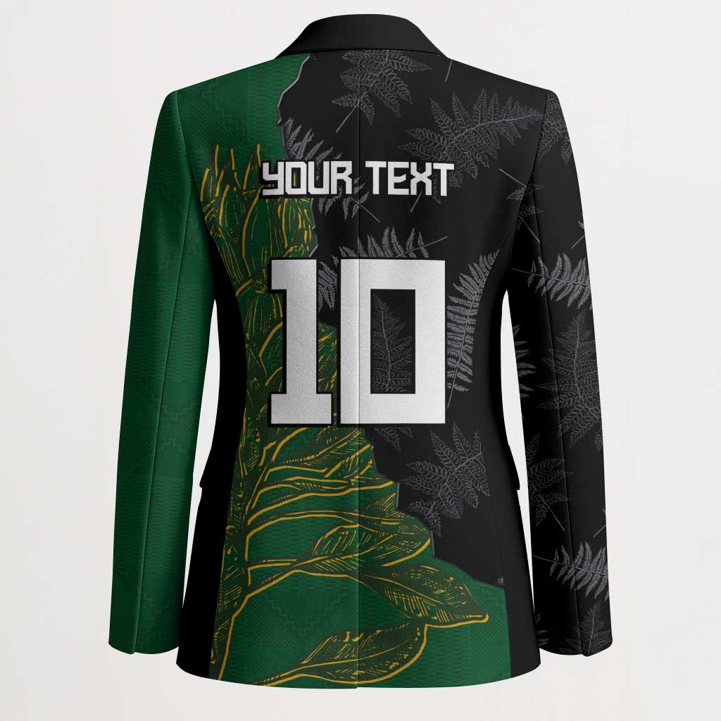 Custom Aotearoa South Africa Rugby Freedom Cup Blazer Kiwi Warriors Haka with King Protea Symbol - Wonder Print Shop