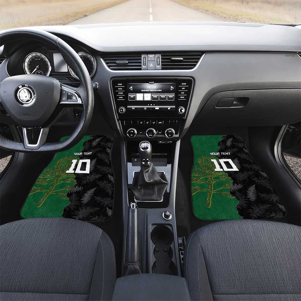 Aotearoa South Africa Rugby Freedom Cup Car Mats Kiwi Warriors Haka with King Protea Symbol - Wonder Print Shop