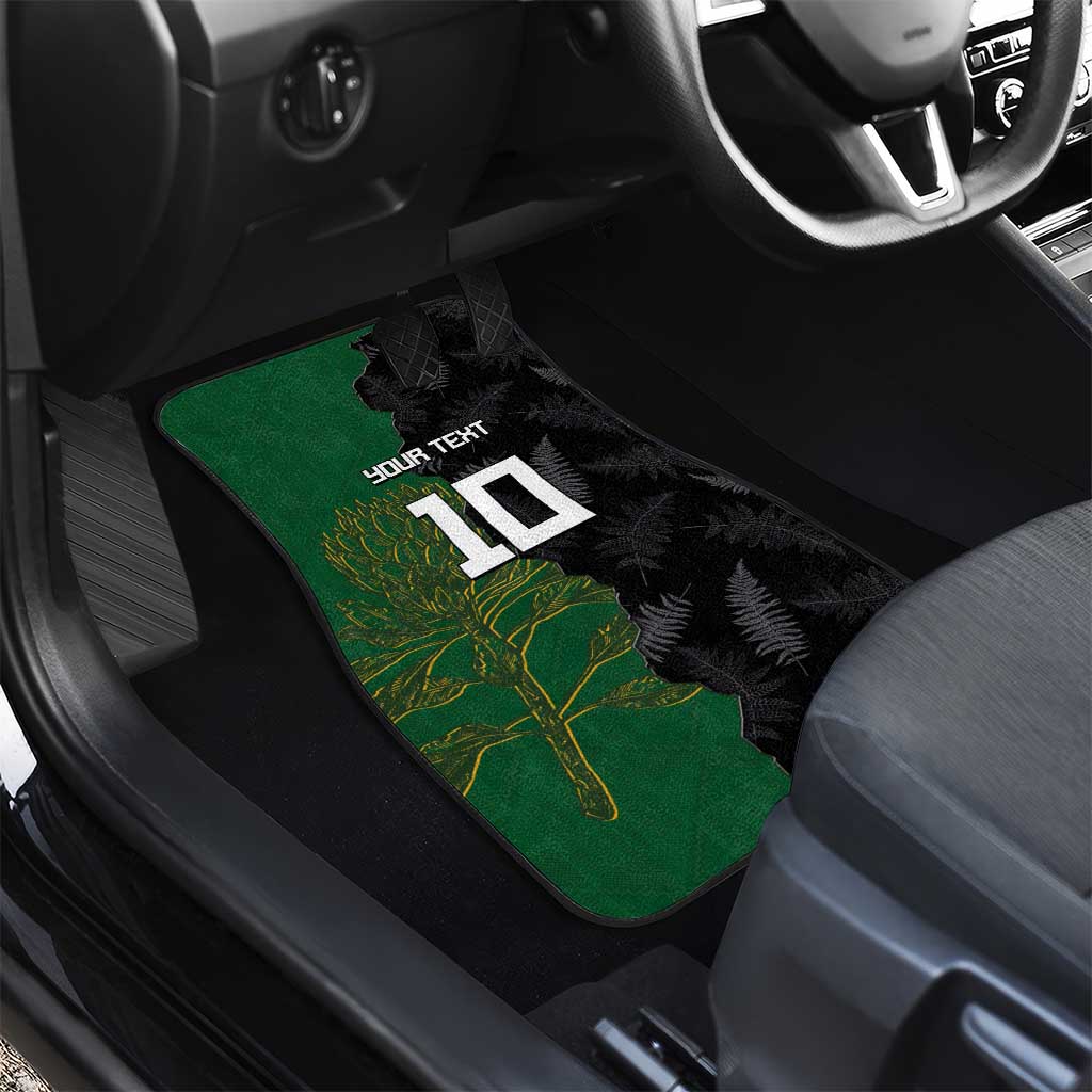 Aotearoa South Africa Rugby Freedom Cup Car Mats Kiwi Warriors Haka with King Protea Symbol - Wonder Print Shop