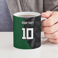 Custom Aotearoa South Africa Rugby Freedom Cup Ceramic Mug Kiwi Warriors Haka with King Protea Symbol - Wonder Print Shop