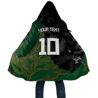 Custom Aotearoa South Africa Rugby Freedom Cup Cloak Kiwi Warriors Haka with King Protea Symbol - Wonder Print Shop