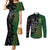 Custom Aotearoa South Africa Rugby Freedom Cup Couples Matching Mermaid Dress and Long Sleeve Button Shirt Kiwi Warriors Haka with King Protea Symbol - Wonder Print Shop