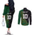 Custom Aotearoa South Africa Rugby Freedom Cup Couples Matching Off The Shoulder Long Sleeve Dress and Long Sleeve Button Shirt Kiwi Warriors Haka with King Protea Symbol - Wonder Print Shop