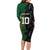 Custom Aotearoa South Africa Rugby Freedom Cup Family Matching Long Sleeve Bodycon Dress and Hawaiian Shirt Kiwi Warriors Haka with King Protea Symbol - Wonder Print Shop