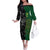 Custom Aotearoa South Africa Rugby Freedom Cup Family Matching Off The Shoulder Long Sleeve Dress and Hawaiian Shirt Kiwi Warriors Haka with King Protea Symbol - Wonder Print Shop