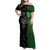 Custom Aotearoa South Africa Rugby Freedom Cup Family Matching Off Shoulder Maxi Dress and Hawaiian Shirt Kiwi Warriors Haka with King Protea Symbol - Wonder Print Shop