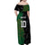 Custom Aotearoa South Africa Rugby Freedom Cup Family Matching Off Shoulder Maxi Dress and Hawaiian Shirt Kiwi Warriors Haka with King Protea Symbol - Wonder Print Shop