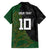 Custom Aotearoa South Africa Rugby Freedom Cup Family Matching Off Shoulder Short Dress and Hawaiian Shirt Kiwi Warriors Haka with King Protea Symbol - Wonder Print Shop