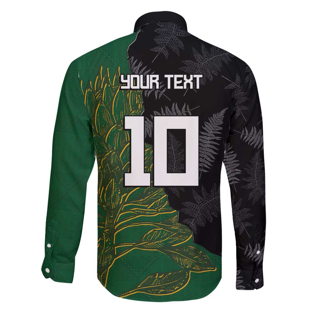 Custom Aotearoa South Africa Rugby Freedom Cup Family Matching Puletasi and Hawaiian Shirt Kiwi Warriors Haka with King Protea Symbol - Wonder Print Shop