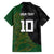 Custom Aotearoa South Africa Rugby Freedom Cup Family Matching Short Sleeve Bodycon Dress and Hawaiian Shirt Kiwi Warriors Haka with King Protea Symbol - Wonder Print Shop