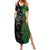 Custom Aotearoa South Africa Rugby Freedom Cup Family Matching Summer Maxi Dress and Hawaiian Shirt Kiwi Warriors Haka with King Protea Symbol - Wonder Print Shop