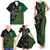 Custom Aotearoa South Africa Rugby Freedom Cup Family Matching Tank Maxi Dress and Hawaiian Shirt Kiwi Warriors Haka with King Protea Symbol - Wonder Print Shop