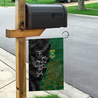 Aotearoa South Africa Rugby Freedom Cup Garden Flag Kiwi Warriors Haka with King Protea Symbol - Wonder Print Shop