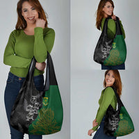 Aotearoa South Africa Rugby Freedom Cup Grocery Bag Kiwi Warriors Haka with King Protea Symbol - Wonder Print Shop