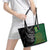 Aotearoa South Africa Rugby Freedom Cup Leather Tote Bag Kiwi Warriors Haka with King Protea Symbol - Wonder Print Shop