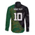 Custom Aotearoa South Africa Rugby Freedom Cup Long Sleeve Button Shirt Kiwi Warriors Haka with King Protea Symbol - Wonder Print Shop