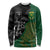 Custom Aotearoa South Africa Rugby Freedom Cup Long Sleeve Shirt Kiwi Warriors Haka with King Protea Symbol - Wonder Print Shop