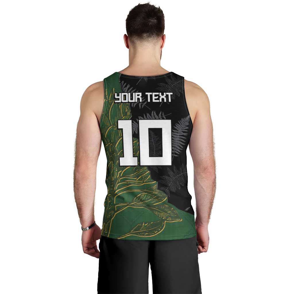 Custom Aotearoa South Africa Rugby Freedom Cup Men Tank Top Kiwi Warriors Haka with King Protea Symbol - Wonder Print Shop