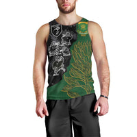 Custom Aotearoa South Africa Rugby Freedom Cup Men Tank Top Kiwi Warriors Haka with King Protea Symbol - Wonder Print Shop