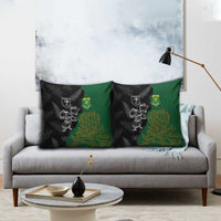 Aotearoa South Africa Rugby Freedom Cup Pillow Cover Kiwi Warriors Haka with King Protea Symbol - Wonder Print Shop