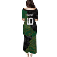 Custom Aotearoa South Africa Rugby Freedom Cup Puletasi Kiwi Warriors Haka with King Protea Symbol - Wonder Print Shop