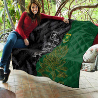 Aotearoa South Africa Rugby Freedom Cup Quilt Kiwi Warriors Haka with King Protea Symbol - Wonder Print Shop