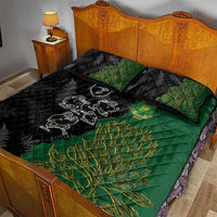 Aotearoa South Africa Rugby Freedom Cup Quilt Bed Set Kiwi Warriors Haka with King Protea Symbol - Wonder Print Shop