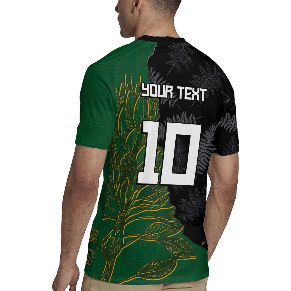 Custom Aotearoa South Africa Rugby Freedom Cup Rugby Jersey Kiwi Warriors Haka with King Protea Symbol - Wonder Print Shop