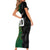 Custom Aotearoa South Africa Rugby Freedom Cup Short Sleeve Bodycon Dress Kiwi Warriors Haka with King Protea Symbol - Wonder Print Shop